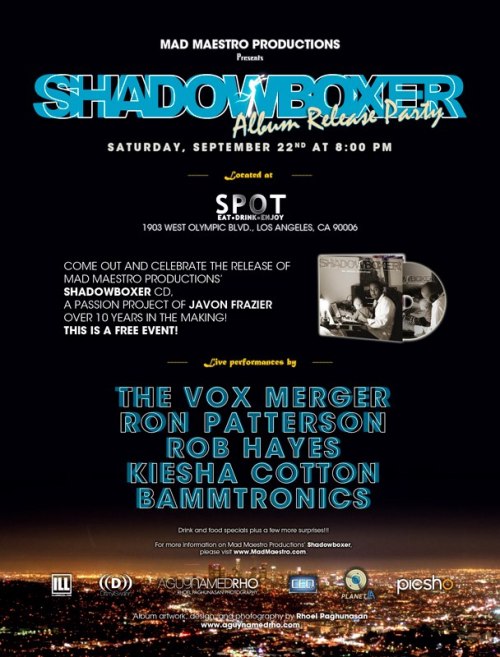 Shadowboxer Album Release Party @ The Spot Bar in Downtown LA!!